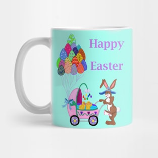 Happy Easter Bunny Mommy with Baby Chicks Mug